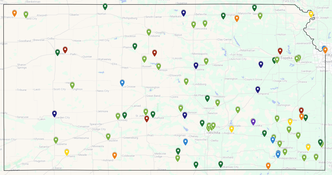 Map of KHFI Funded Projects Through June 2025 Map of KHFI Funded Projects Through June 2025