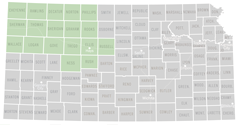 Map of northwest Kansas